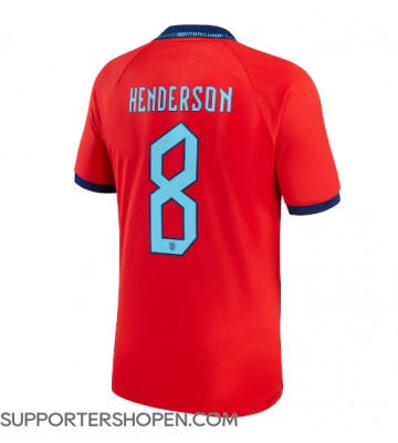 England Jordan Henderson #8 Borta Matchtröja VM 2022 Kortärmad